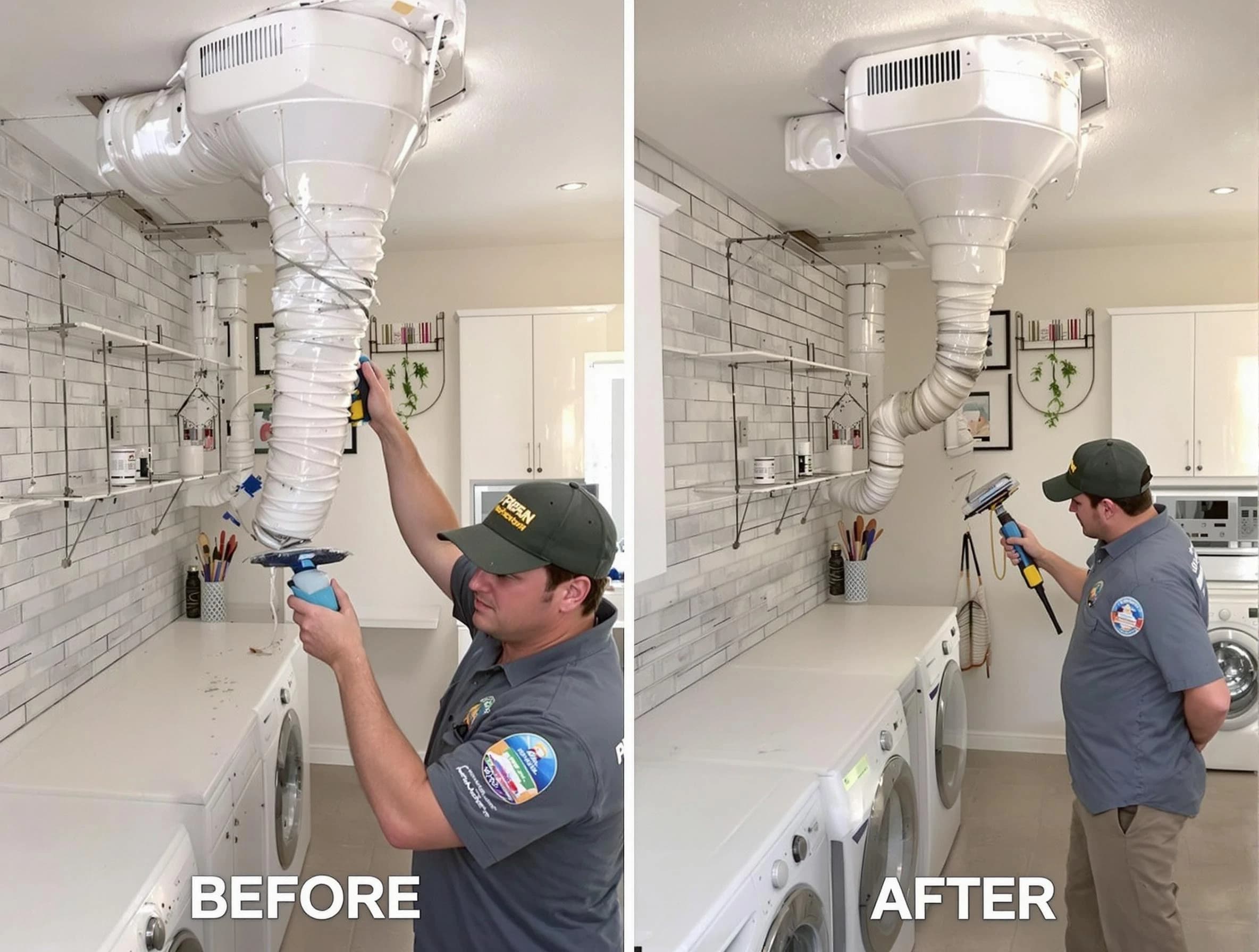 Professional dryer exhaust vent cleaning by Clay Dryer Vent Cleaning in Clay