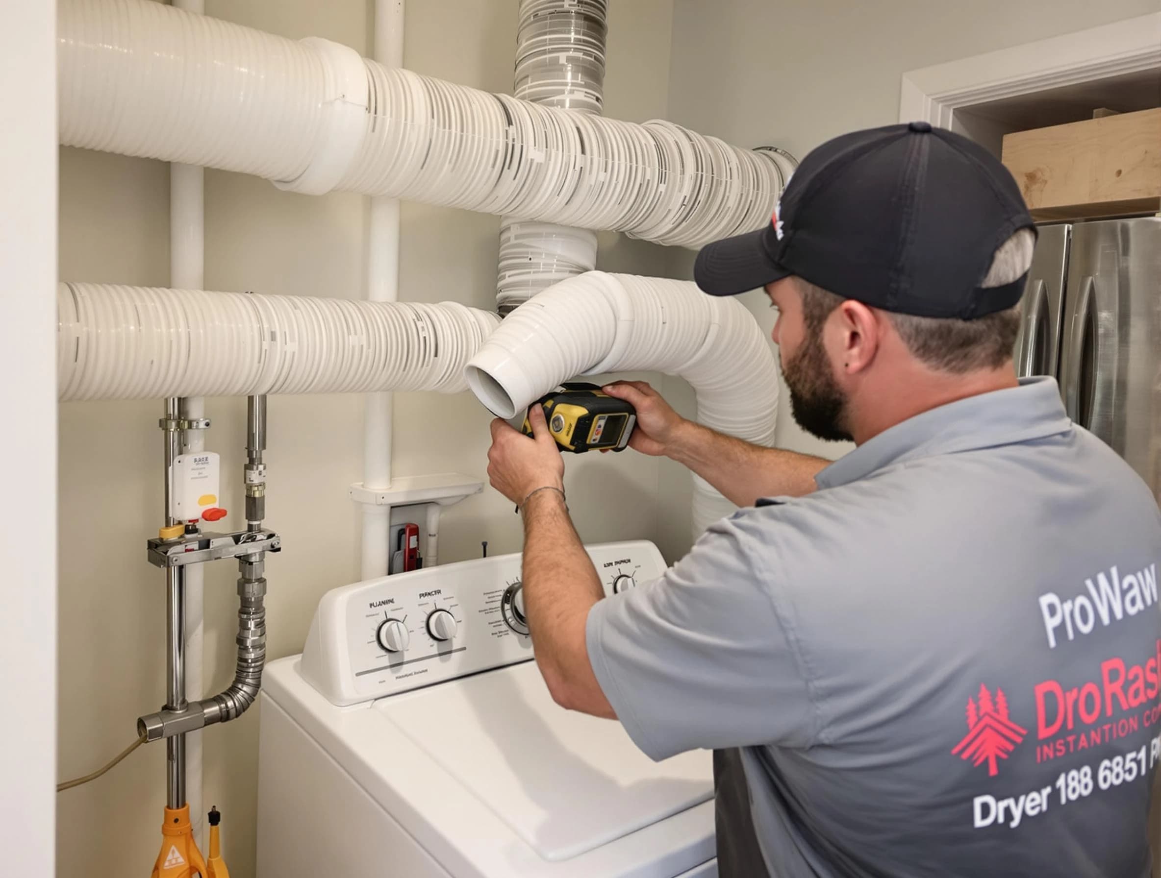 Professional dryer vent hose installation by Clay Dryer Vent Cleaning in Clay