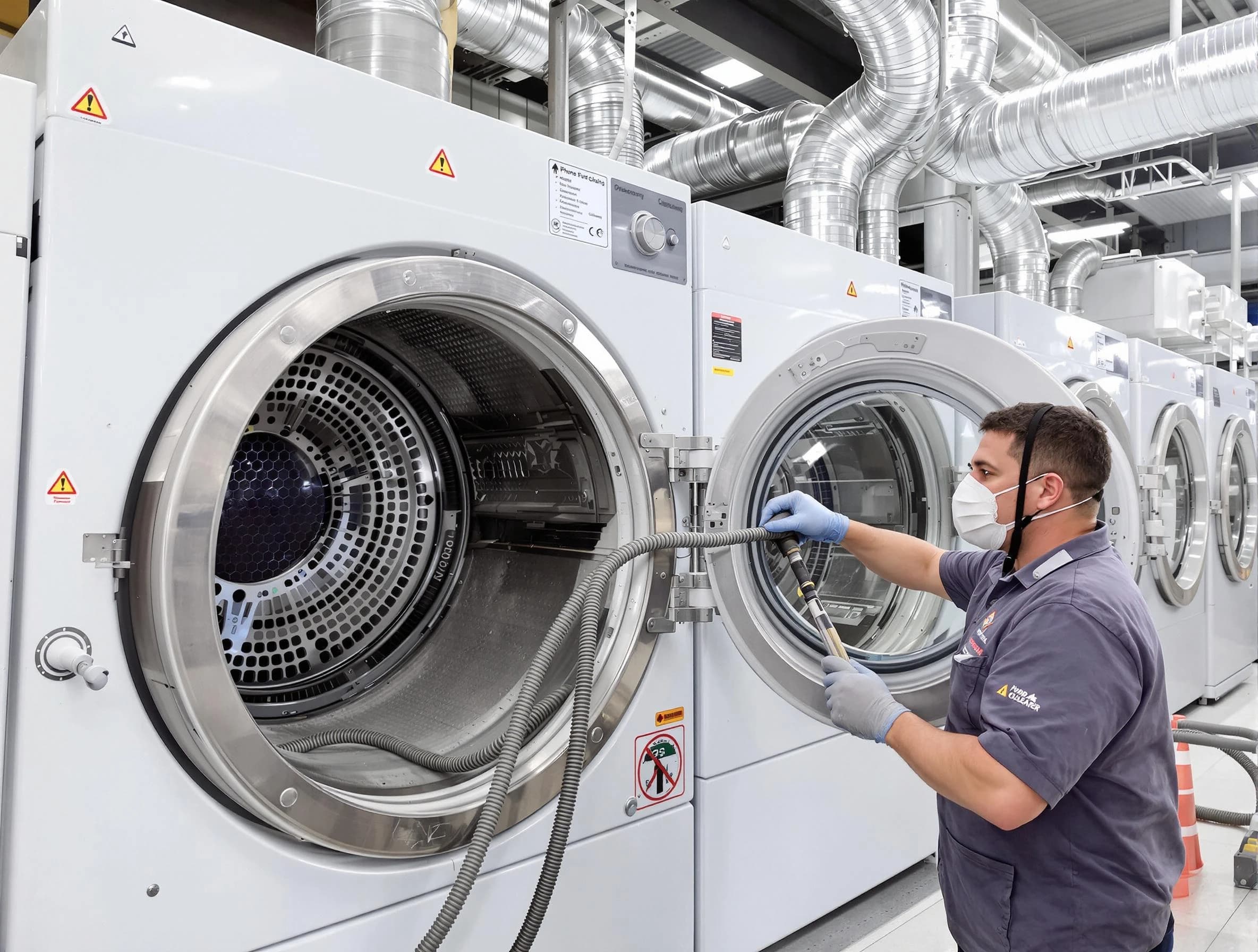 Industrial-grade dryer vent cleaning by Clay Dryer Vent Cleaning in Clay