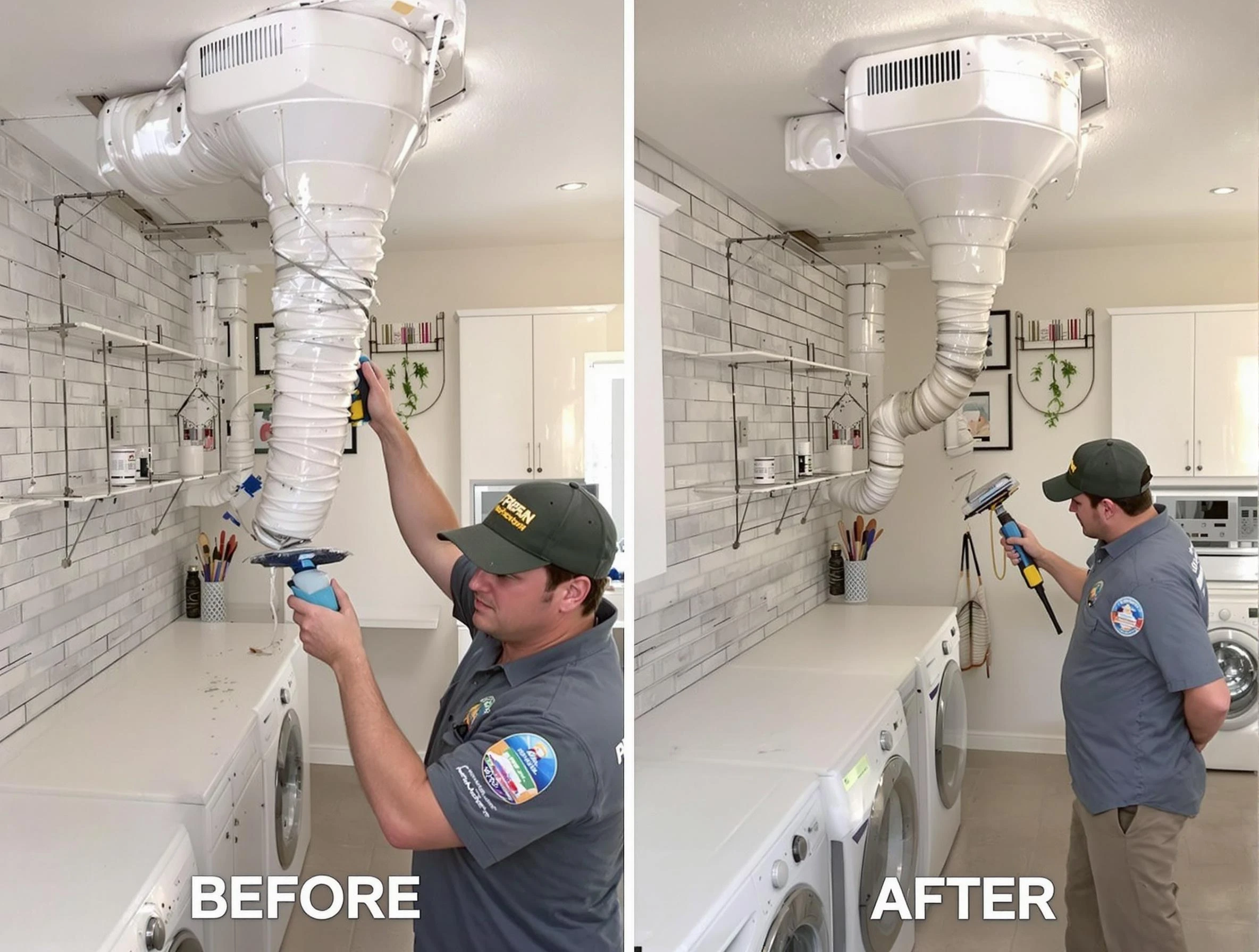 Professional dryer exhaust vent cleaning by Clay Dryer Vent Cleaning in Clay